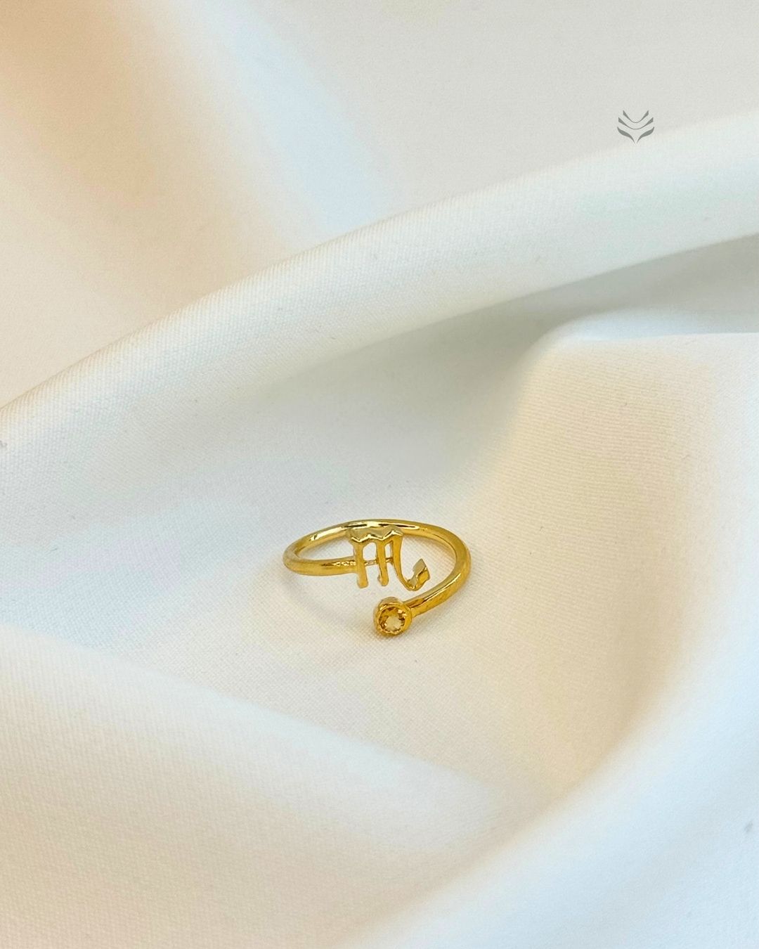 Scorpio – Citrine Zodiac Ring