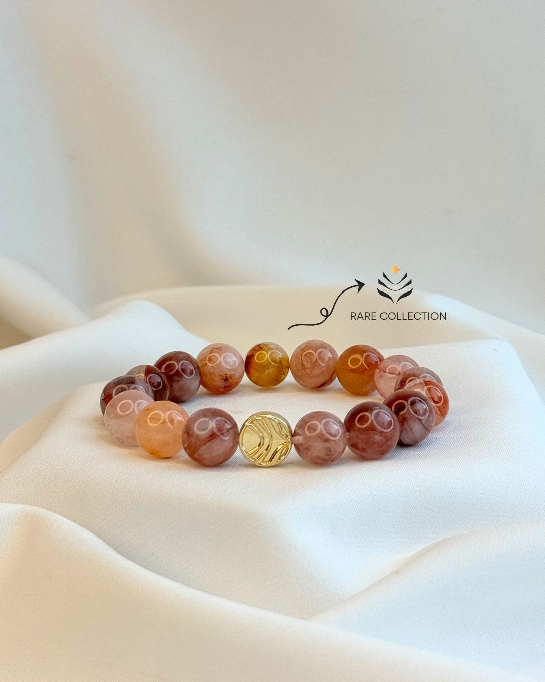 Tangerine Fire Quartz Bracelet