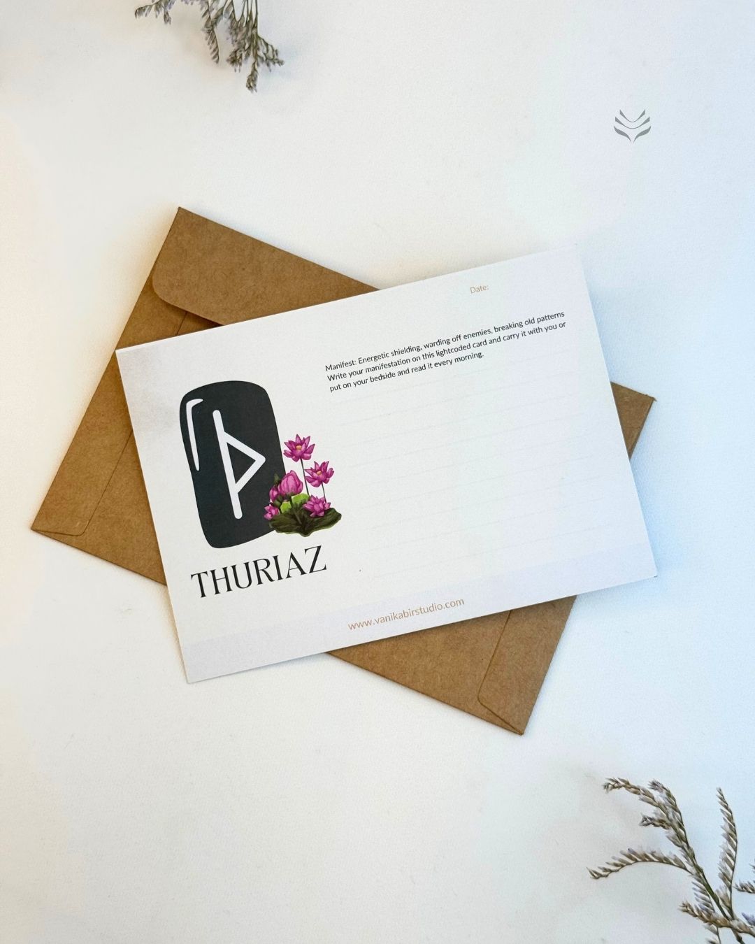 Thuriaz- For Protection from Evil-Eye (Rune Manifestation Card)