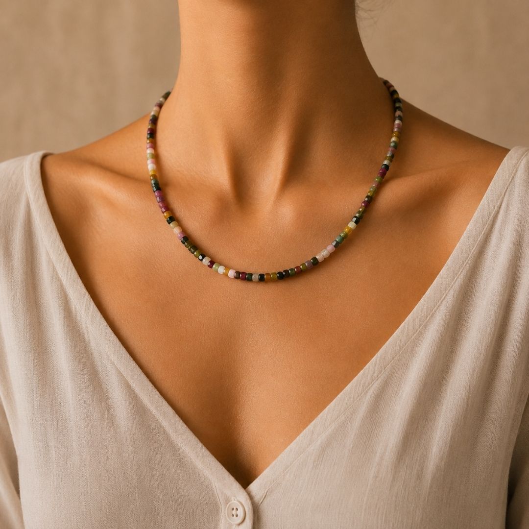 Tourmaline Silver Gem Cut Torana