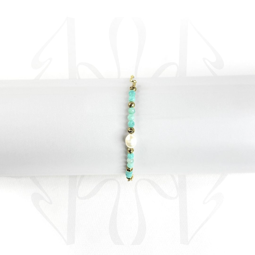 Travellers Luck Pearl Adjustable Bracelet