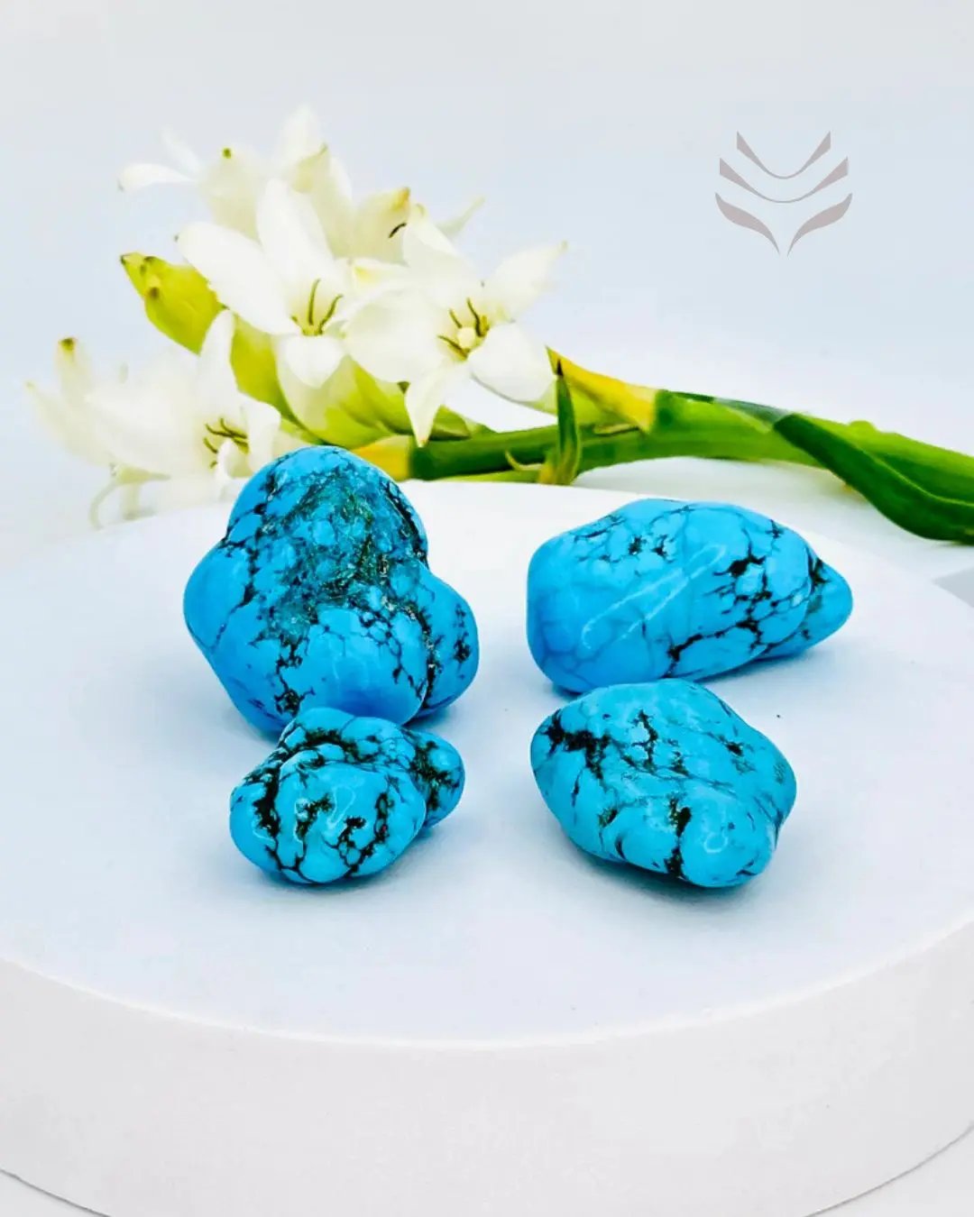 Natural Turquoise Tumble Crystal for Stress Relief