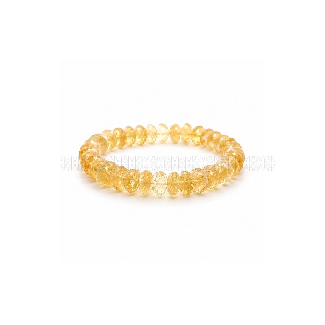 Ultra Premium Citrine Tumble Cut Bracelet Crystal Bracelet Mixel