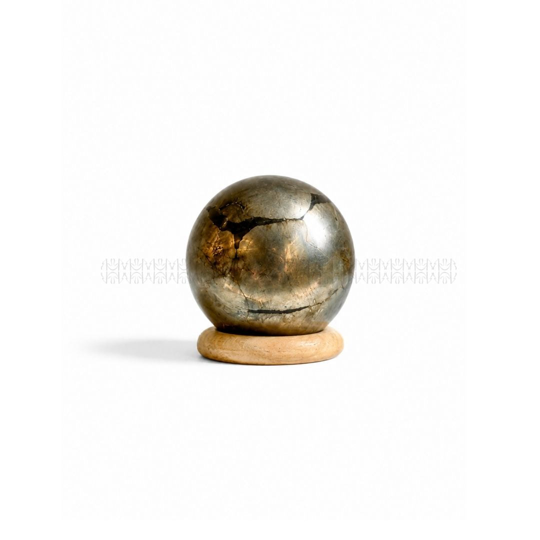 Wealth Attractor - Iron Pyrite Sphere Crystal Sphere