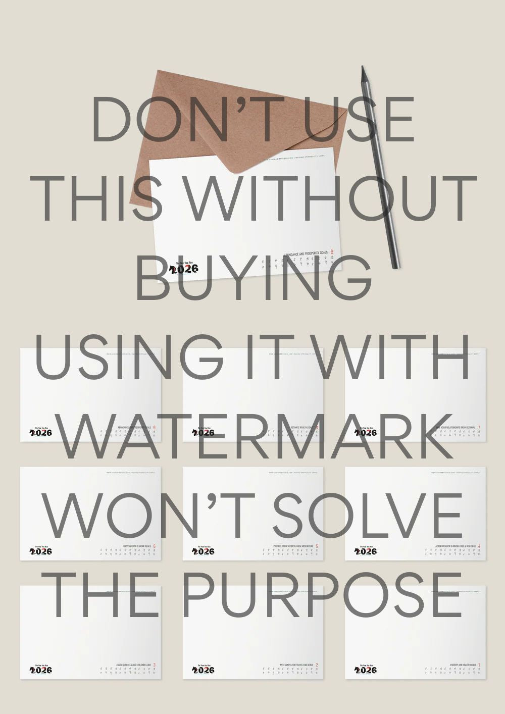 Vision Board Bagua Cards 2026 - Digital Copy