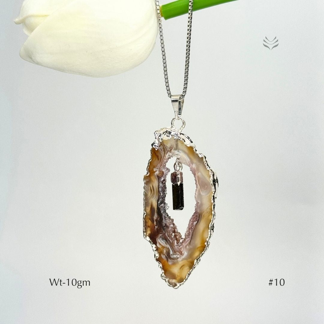 Anti Betrayal Geode Pendant