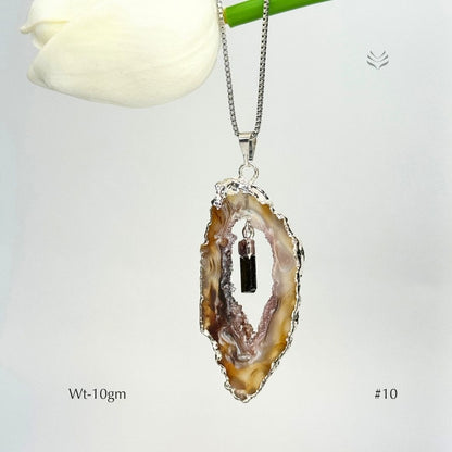 Anti Betrayal Geode Pendant