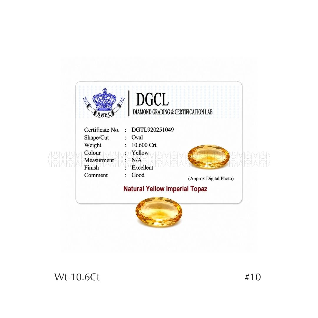 Yellow Imperial 9 Blessings Topaz
