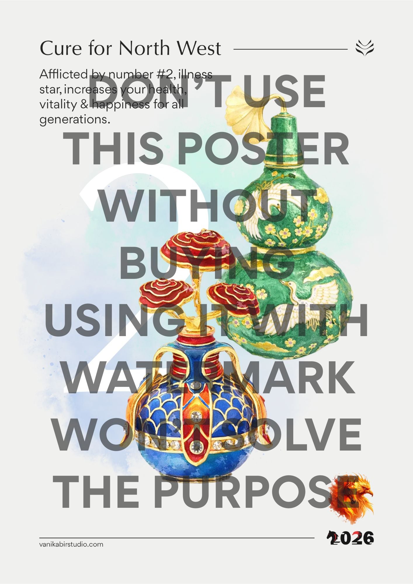 WALL POSTERS FOR LUCK AND PROTECTION - SET OF 9