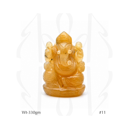 Yellow Aventurine Ganesha  Idol