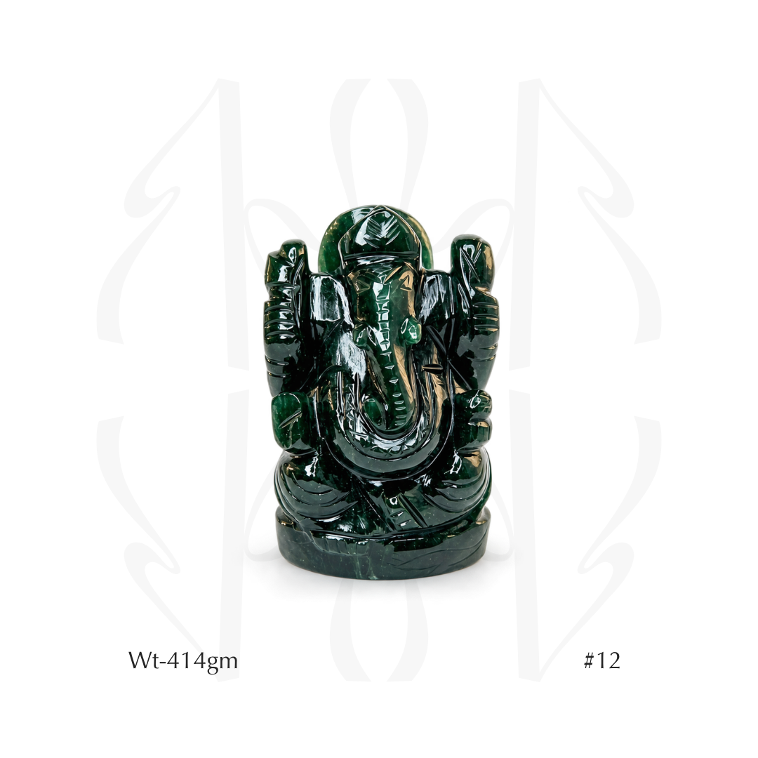 Green Aventurine Ganesha  Idol