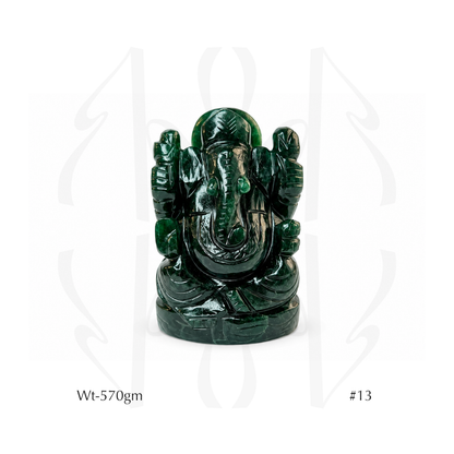 Green Aventurine Ganesha  Idol