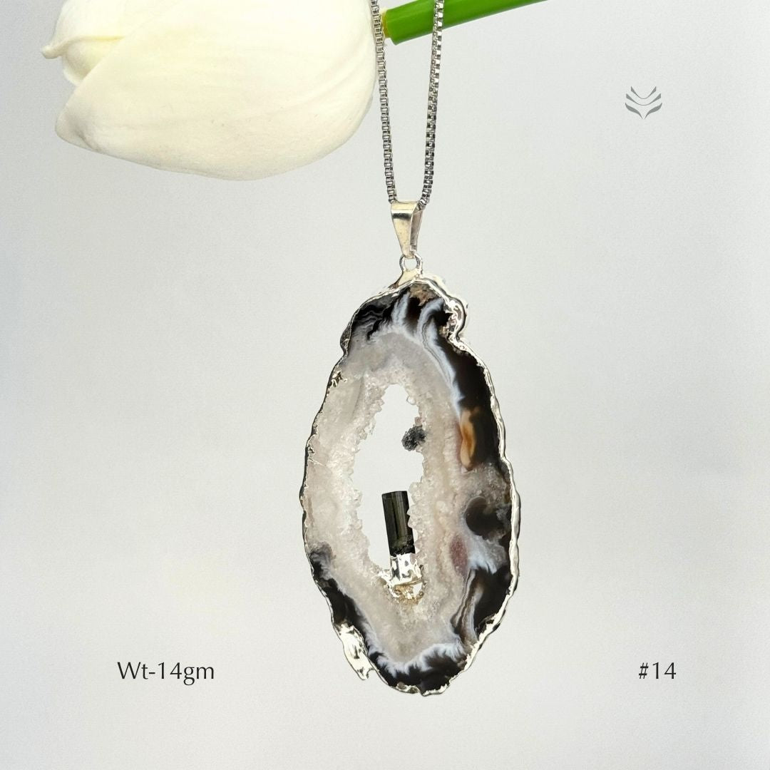 Anti Betrayal Geode Pendant