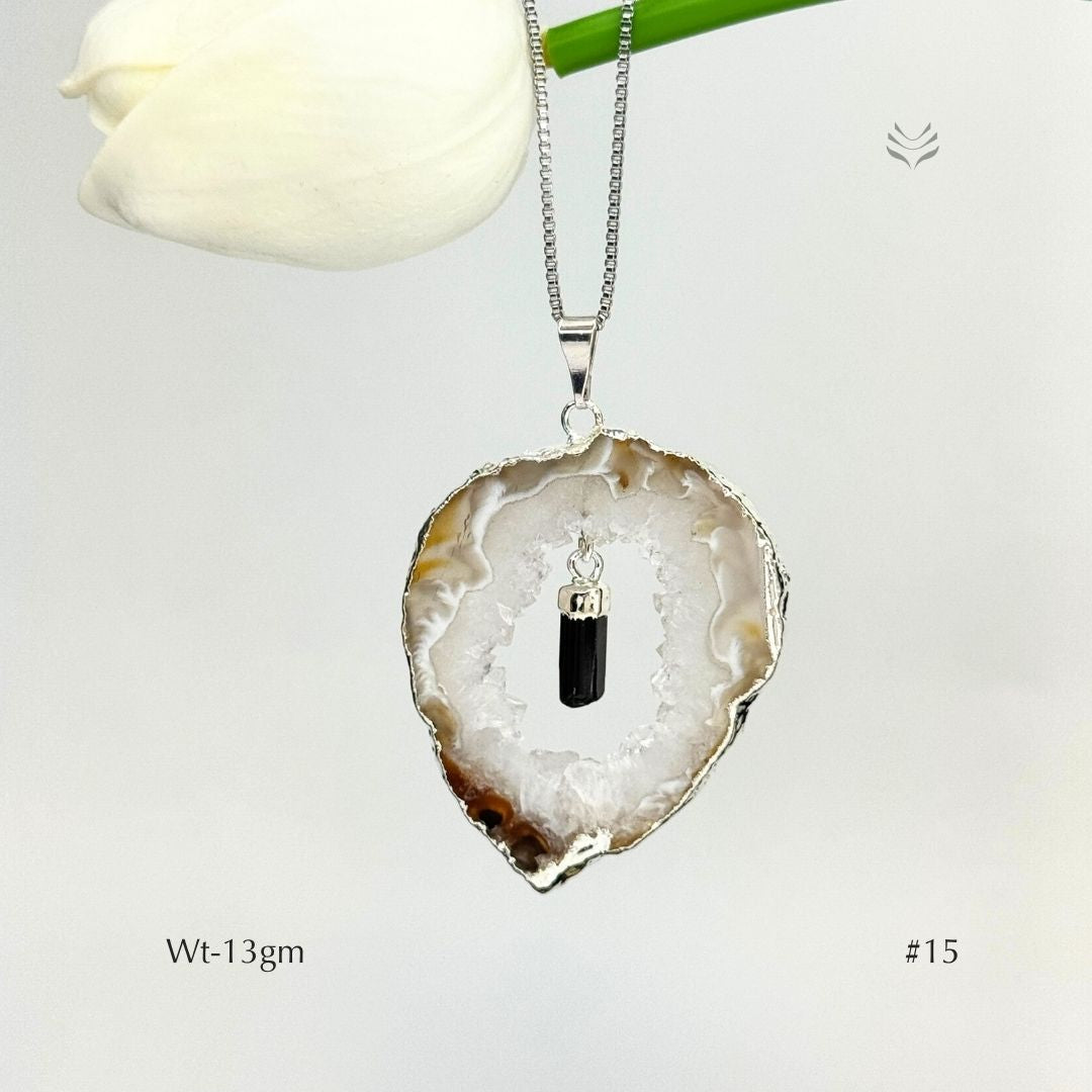 Anti Betrayal Geode Pendant