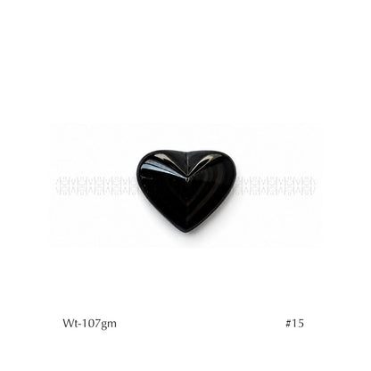 Rainbow Black Obsidian Hearts