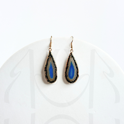 Blue Agate Earrings
