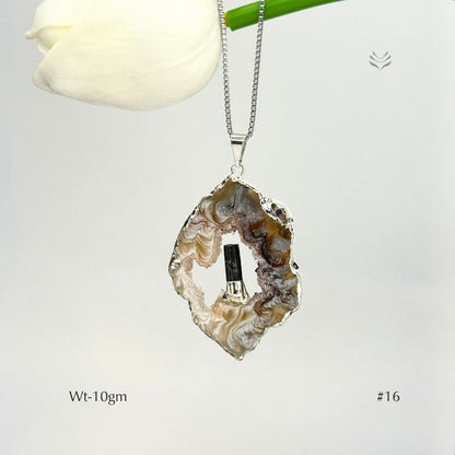 Anti Betrayal Geode Pendant