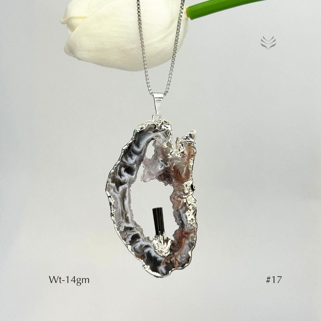 Anti Betrayal Geode Pendant