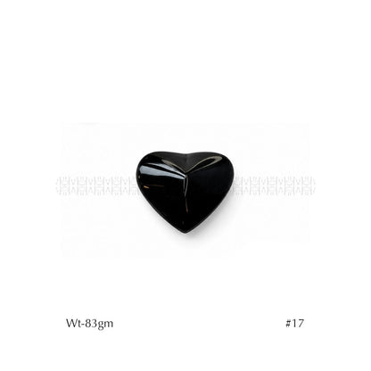 Rainbow Black Obsidian Hearts