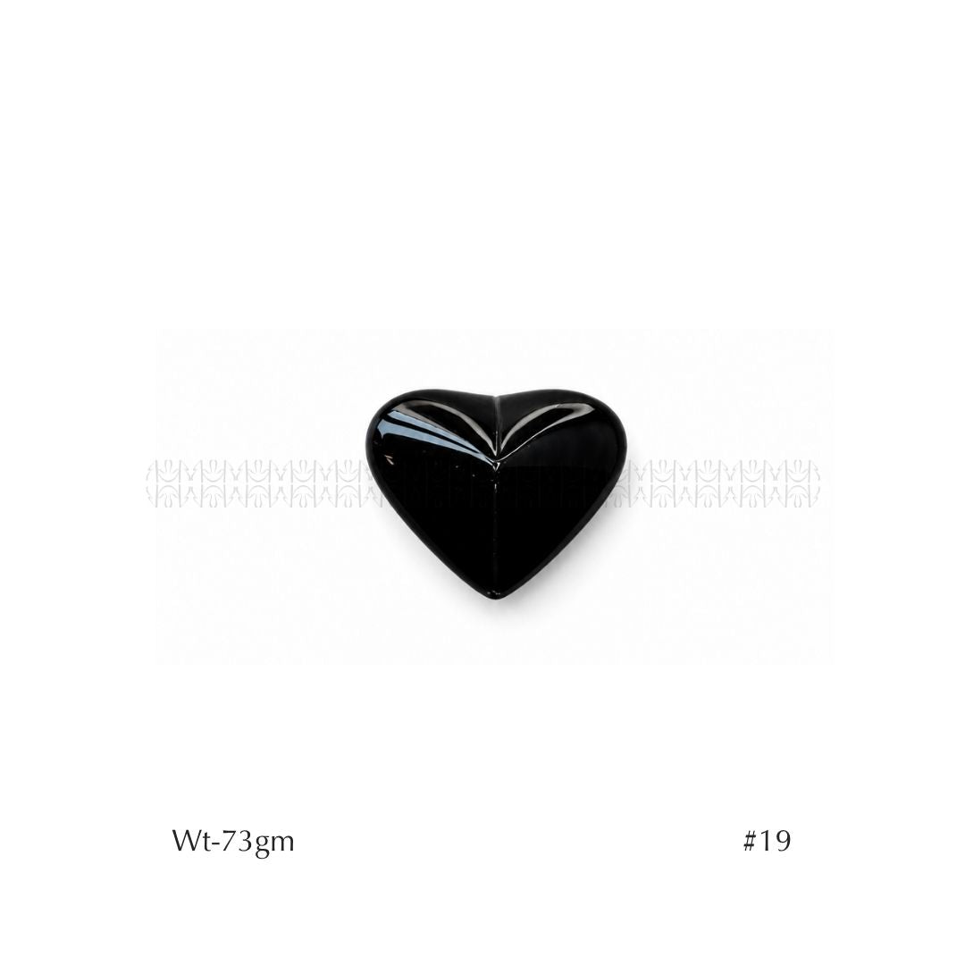 Rainbow Black Obsidian Hearts