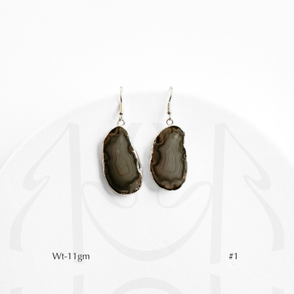 Black Agate Earrings