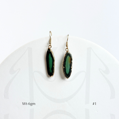 Green Agate Earrings