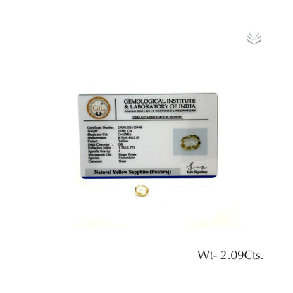 Yellow Sapphire - 2.09 Ct