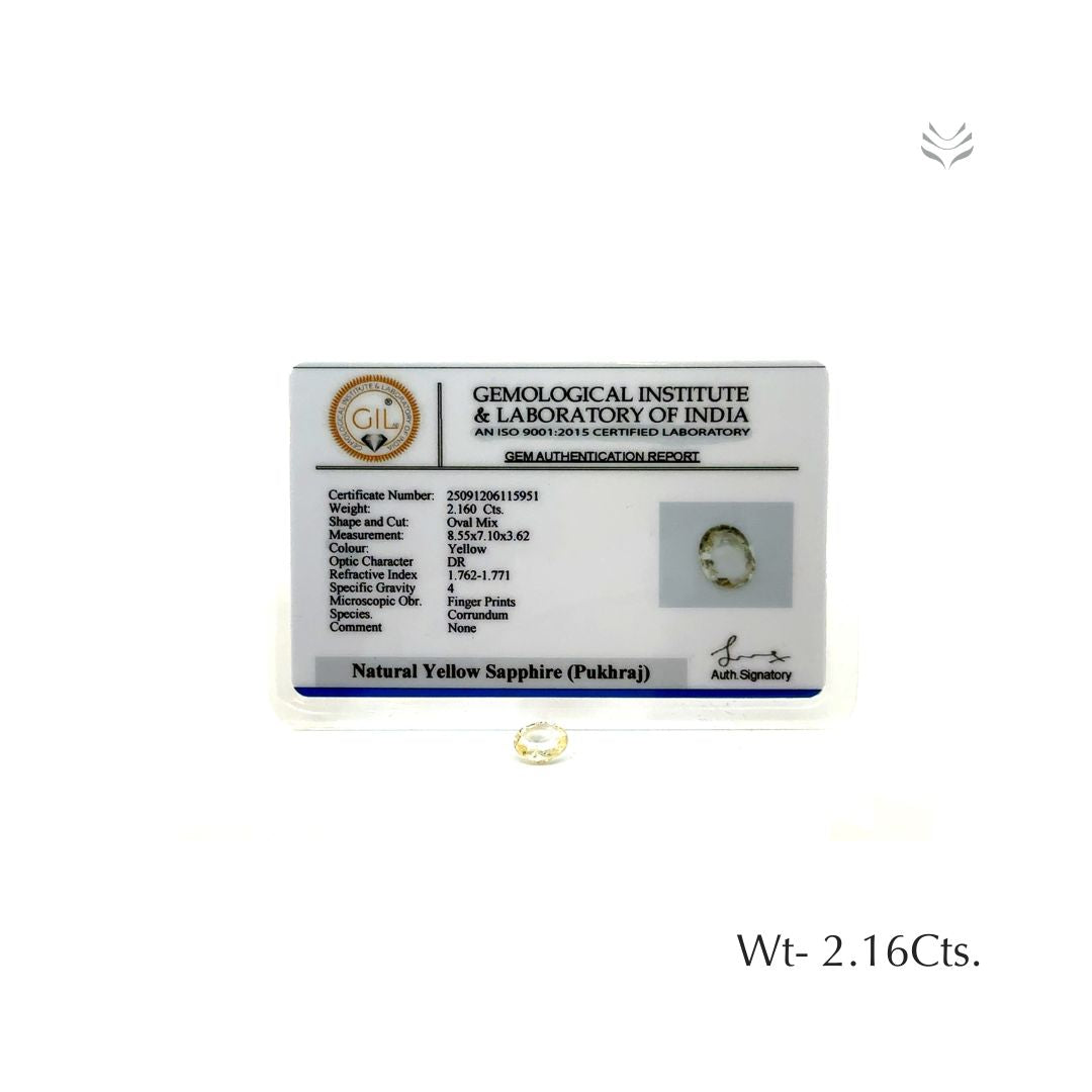 Yellow Sapphire - 2.16 Ct