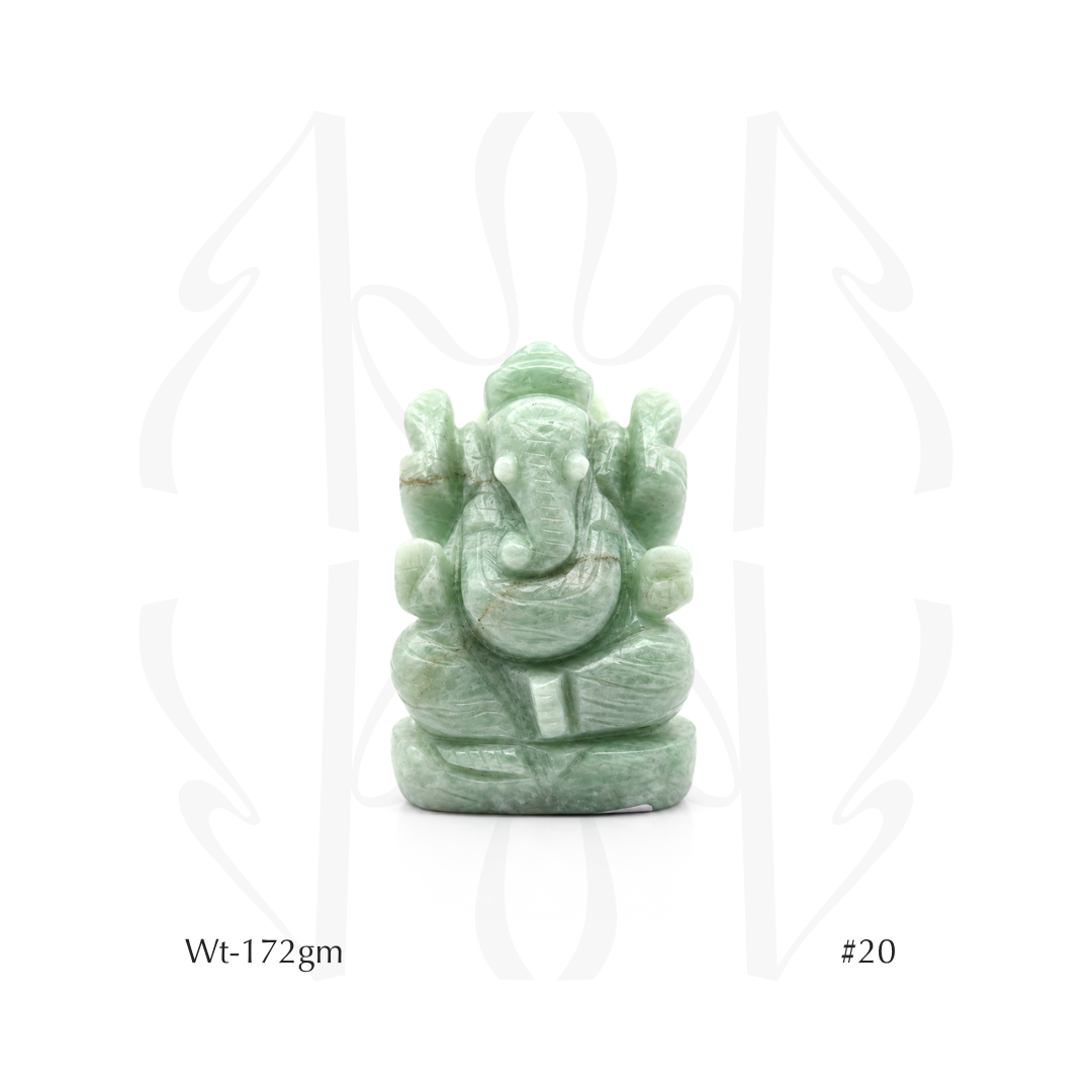 Amazonite Ganesha  Idol