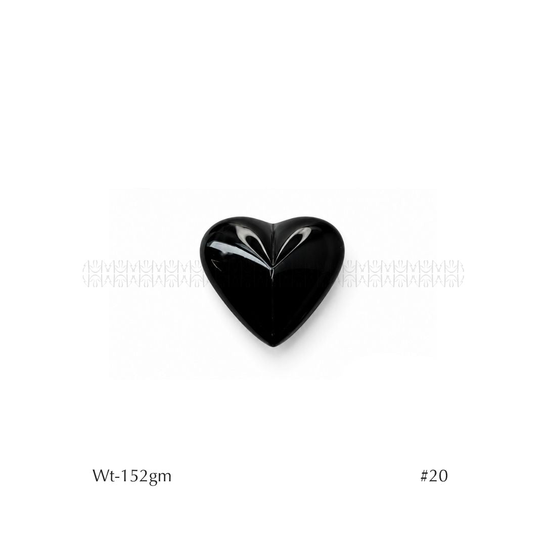 Rainbow Black Obsidian Hearts