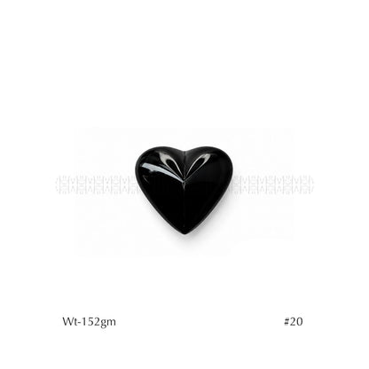 Rainbow Black Obsidian Hearts