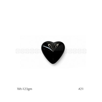 Rainbow Black Obsidian Hearts