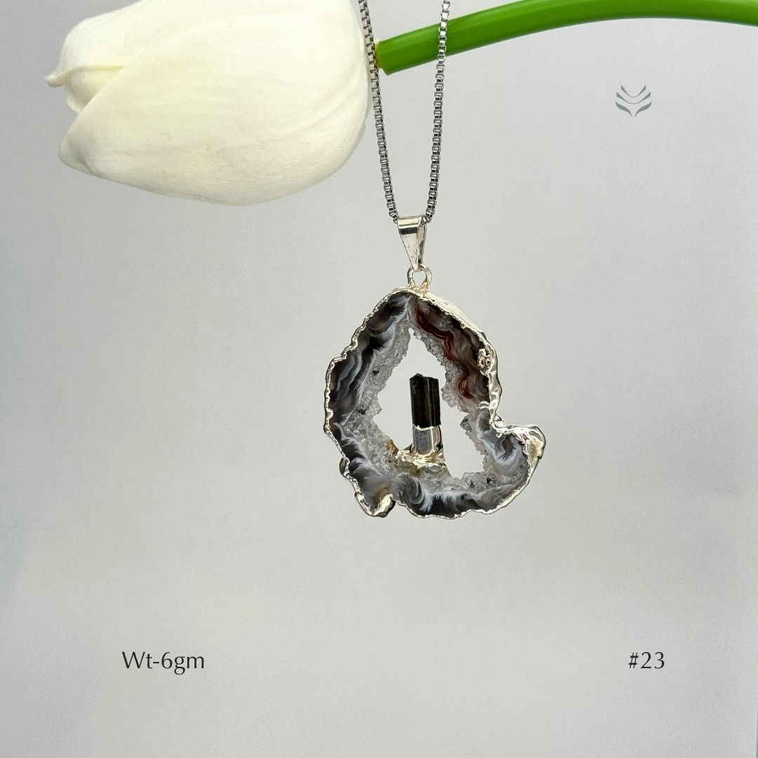 Anti Betrayal Geode Pendant