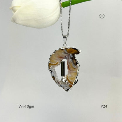 Anti Betrayal Geode Pendant