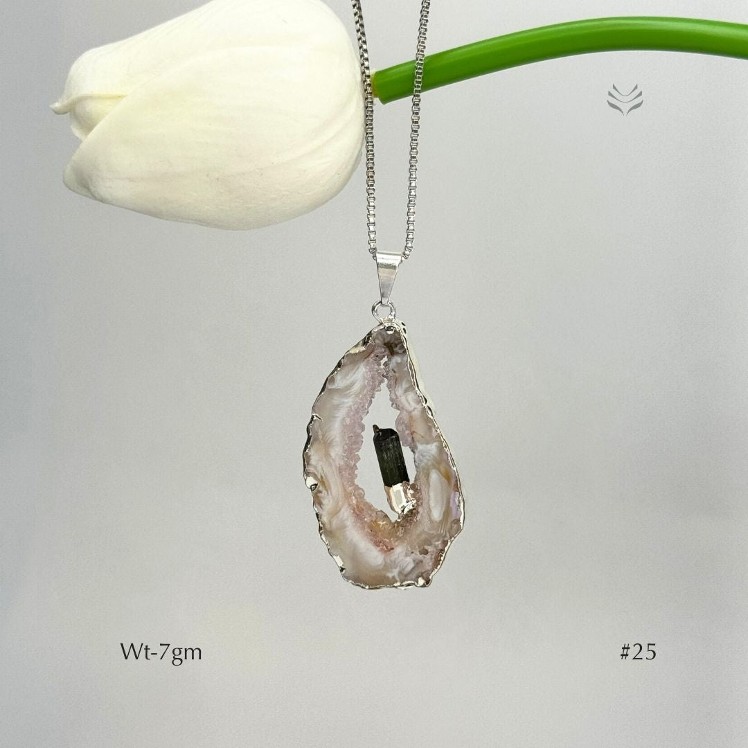 Anti Betrayal Geode Pendant