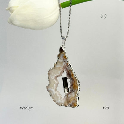 Anti Betrayal Geode Pendant