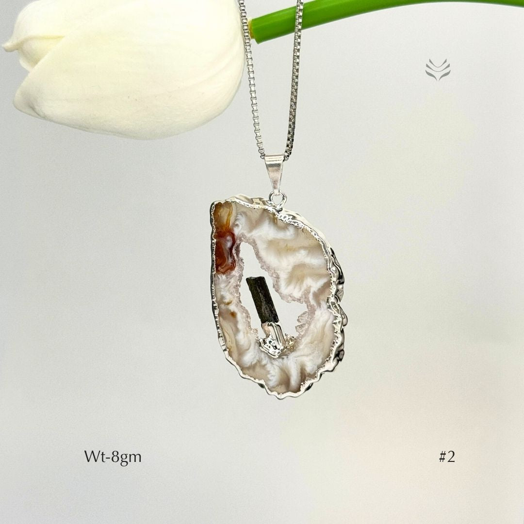 Anti Betrayal Geode Pendant