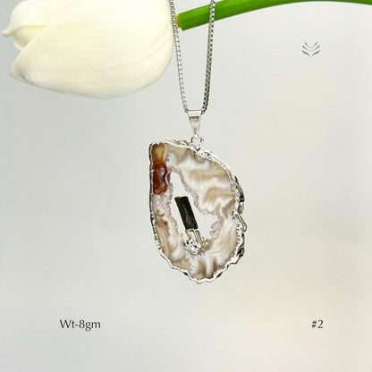 Anti Betrayal Geode Pendant