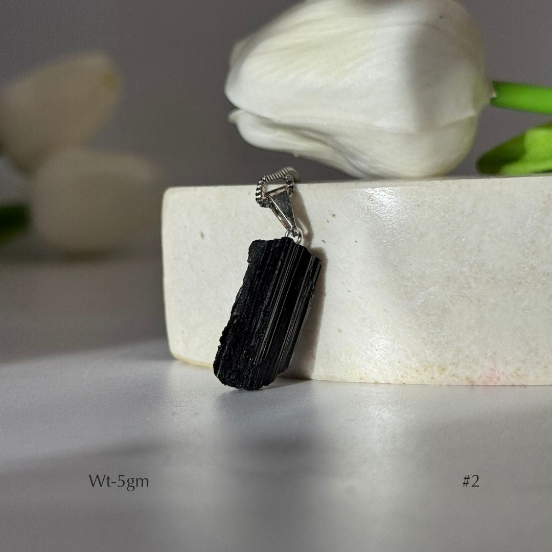 Loose Black Tourmaline Pendant