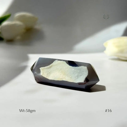 2X Abundance Druzy Agate Double Point  Towers