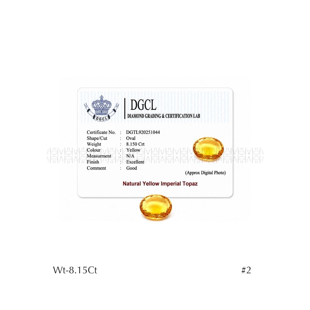 Yellow Imperial 9 Blessings Topaz