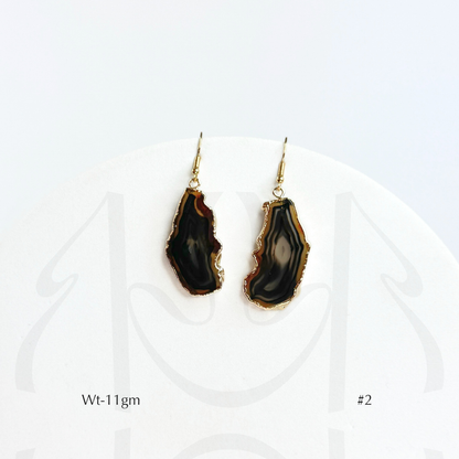 Black Agate Earrings