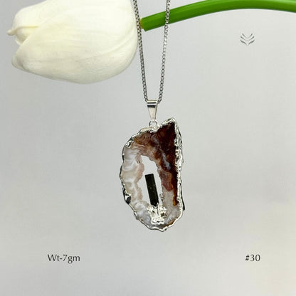 Anti Betrayal Geode Pendant