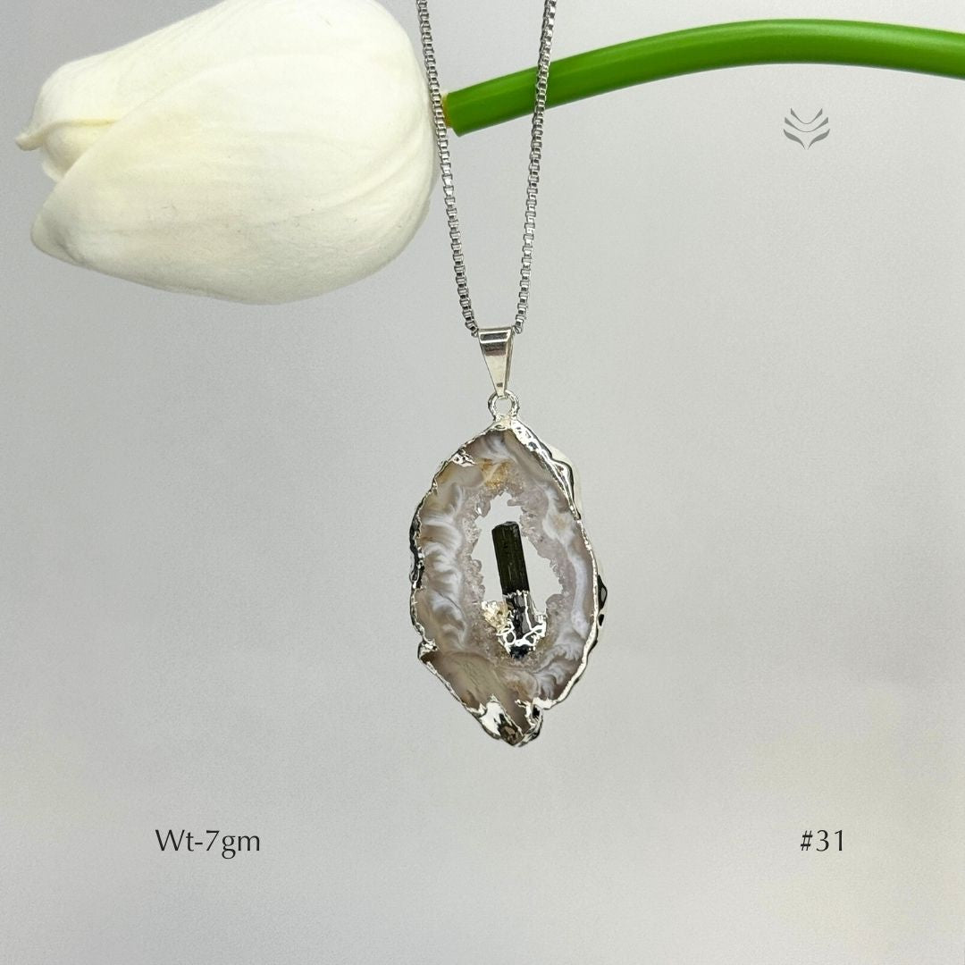 Anti Betrayal Geode Pendant