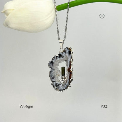 Anti Betrayal Geode Pendant