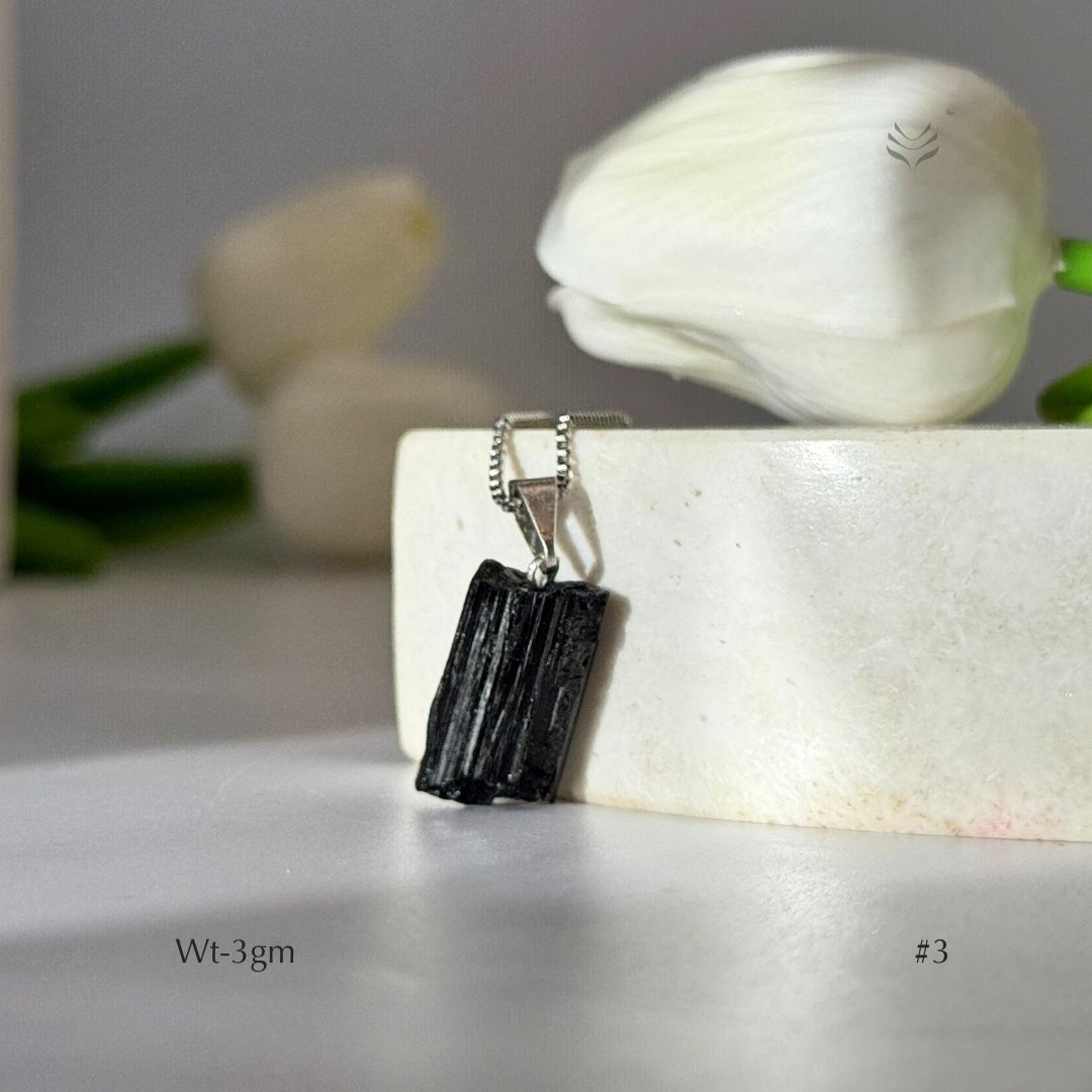 Loose Black Tourmaline Pendant