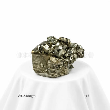 Wealth Attractor Peruvian Iron Pyrite Cluster