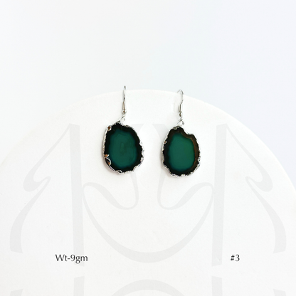 Green Agate Earrings