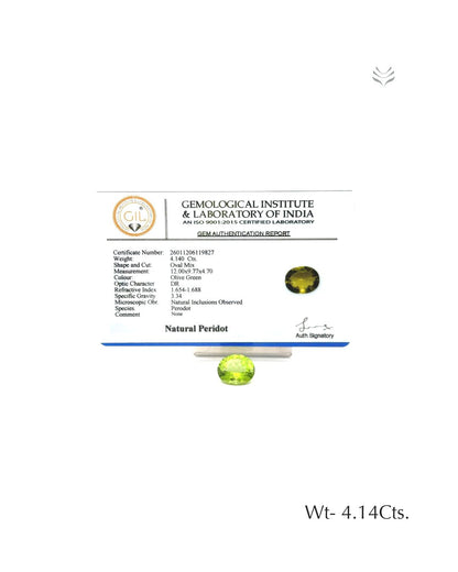 Peridot - 4.14 Ct