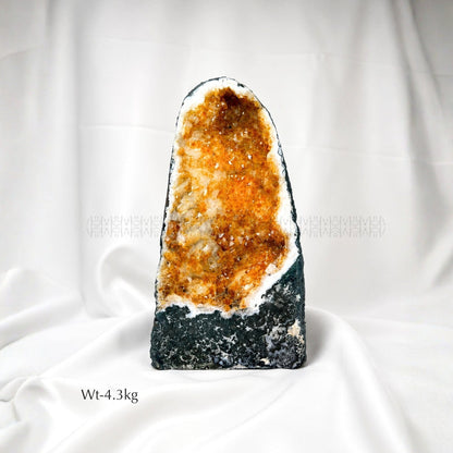 Citrine Geode - Sunlit Prosperity 